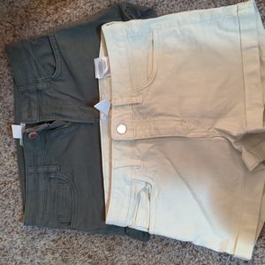 2 pairs of h&m shorts